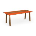 DAMS Crew worktable 2000mm x 1000mm with oak power bar and mdf top with chamfered edges-27494