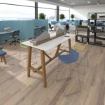 DAMS Crew poseur worktable 2000mm x 1000mm with oak power bar and mdf top with chamfered edges - made to order-26809