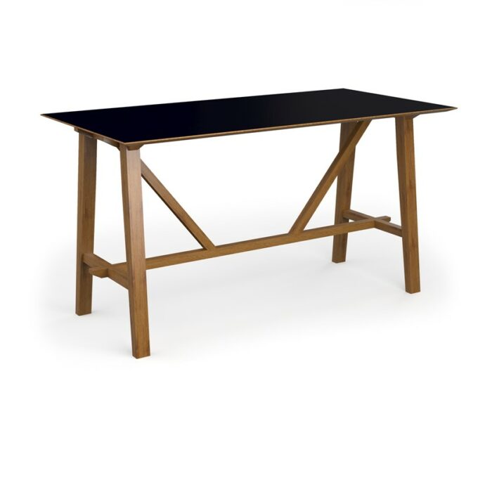 DAMS Crew poseur table with oak leg frame and mdf top with chamfered edges - made to order-27486