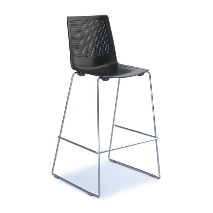 DAMS Harmony multi-purpose stool with chrome sled frame -28008