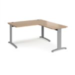 DAMS TR10 desk with 800mm return desk -0