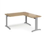 DAMS TR10 desk with 800mm return desk -26132