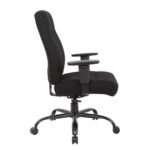 Dams Porter bariatric operator chair with black fabric seat and back-26757
