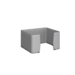 DAMS Priva floor standing screen C-Shape 1500mm high x 1000mm wide x 1200mm deep with 400mm returns - made to order-0