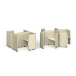 DAMS Priva rectangular workstation pod 1500mm high - made to order-27107