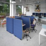DAMS Priva study rectangular workstation pod 1500mm high - made to order-27105