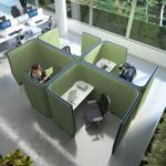 DAMS Priva large rectangular workstation pod 1500mm high - made to order-27108