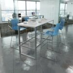 DAMS Harmony multi-purpose stool with chrome sled frame -26793