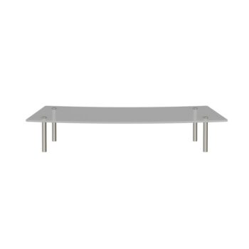DAMS Denver reception glass shelf 800mm curved-0