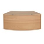 Dams Denver reception 45° curved base unit 1800mm - beech-0