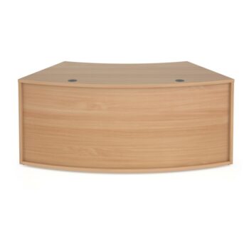 Dams Denver reception 45° curved base unit 1800mm - beech-0