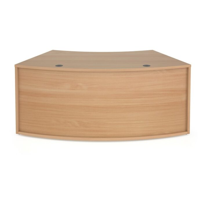 Dams Denver reception 45° curved base unit 1800mm - beech-0