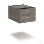 DAMS Maestro 25 shallow 2/3 drawer fixed pedestal for 600mm deep desks-26903