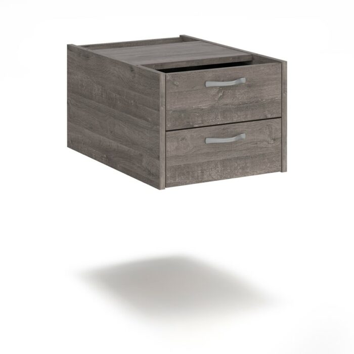 DAMS Maestro 25 shallow 2/3 drawer fixed pedestal for 600mm deep desks-26903