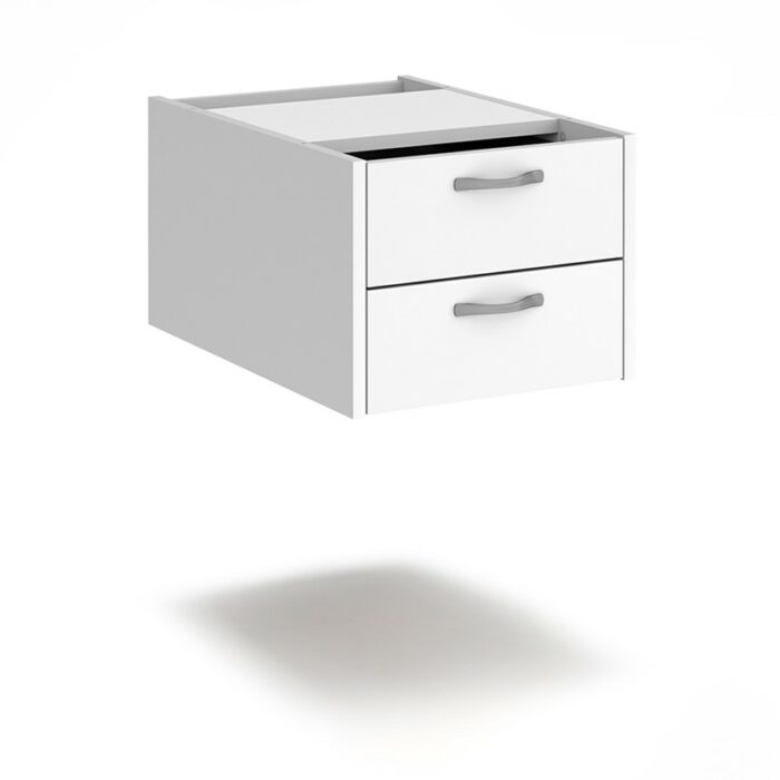 DAMS Maestro 25 shallow 2/3 drawer fixed pedestal for 600mm deep desks-26899
