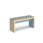 DAMS Slab benching solution low bench with upholstered seat pad 1000mm wide-0