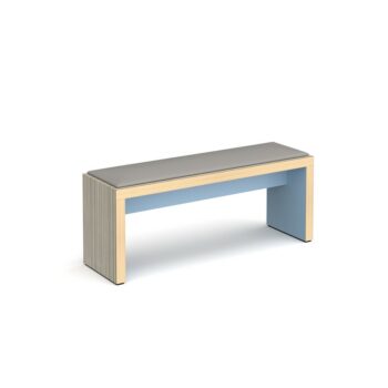 DAMS Slab benching solution low bench with upholstered seat pad 1800mm wide-0