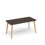 DAMS Saxon rectangular worktable with 4 oak legs 1800mm x 800mm-27442