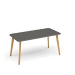 DAMS Saxon rectangular worktable with 4 oak legs 1800mm x 800mm-27443