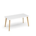 DAMS Saxon rectangular worktable with 4 oak legs 1800mm x 800mm-27444