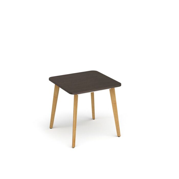 DAMS Saxon square worktable with 4 oak legs 800mm-27438