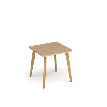 DAMS Saxon square worktable with 4 oak legs 800mm-0