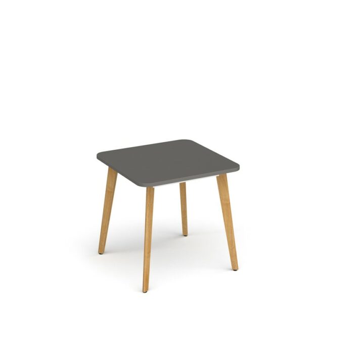 DAMS Saxon square worktable with 4 oak legs 800mm-27441
