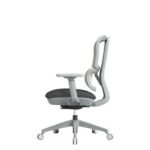 DAMS Shelby grey mesh back operator chair with grey fabric seat-27630