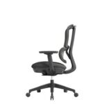 DAMS Shelby black mesh back operator chair with black fabric seat-27624