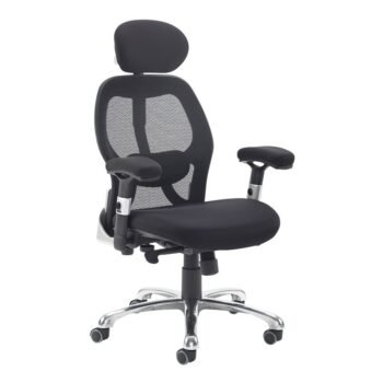 DAMS Sandro mesh back executive chair with black air mesh seat and head rest-0