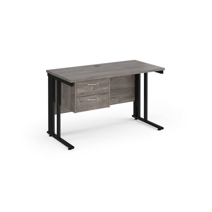 DAMS Maestro 25 straight desk with 2 drawer pedestal -26399