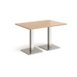 DAMS Brescia rectangular dining table with flat square base 1200mm x 800mm-35380