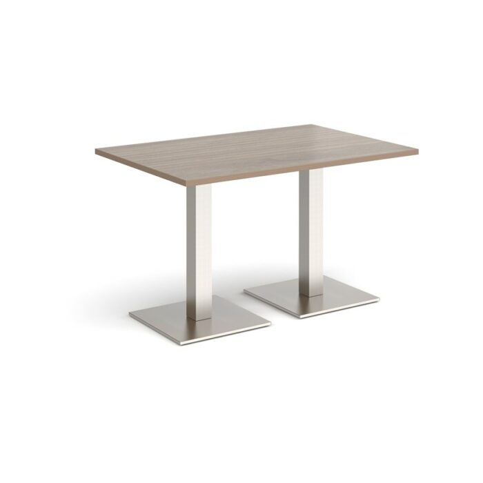 DAMS Brescia rectangular dining table with flat square base 1200mm x 800mm-35384