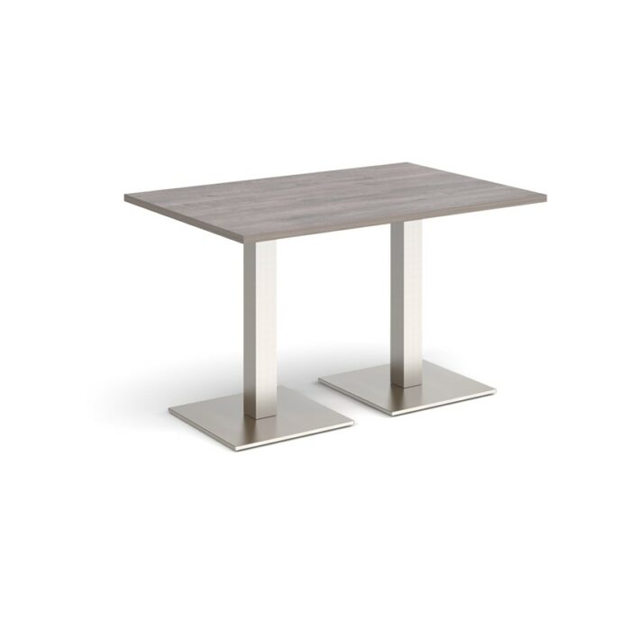 DAMS Brescia rectangular dining table with flat square base 1200mm x 800mm-35382