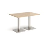 DAMS Brescia rectangular dining table with flat square base 1200mm x 800mm-35379