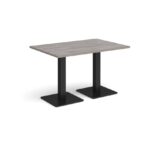 DAMS Brescia rectangular dining table with flat square base 1200mm x 800mm-35378