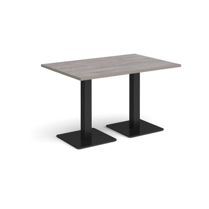 DAMS Brescia rectangular dining table with flat square base 1200mm x 800mm-35378