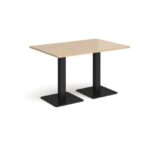 DAMS Brescia rectangular dining table with flat square base 1200mm x 800mm-35373