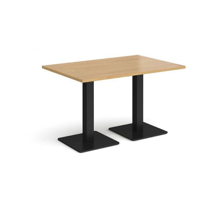 DAMS Brescia rectangular dining table with flat square base 1200mm x 800mm-35376