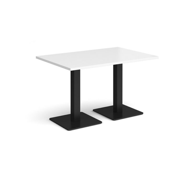 DAMS Brescia rectangular dining table with flat square base 1200mm x 800mm-35375