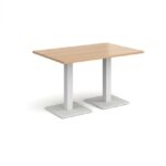 DAMS Brescia rectangular dining table with flat square base 1200mm x 800mm-35387
