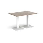 DAMS Brescia rectangular dining table with flat square base 1200mm x 800mm-35389