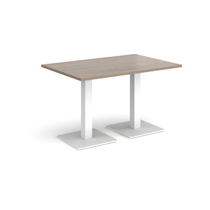 DAMS Brescia rectangular dining table with flat square base 1200mm x 800mm-35389