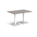 DAMS Brescia rectangular dining table with flat square base 1200mm x 800mm-35386