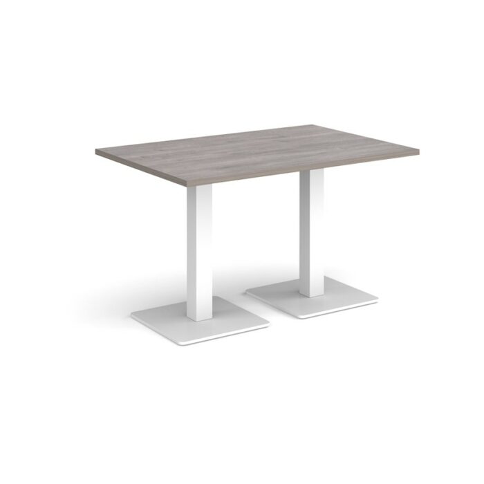DAMS Brescia rectangular dining table with flat square base 1200mm x 800mm-35386