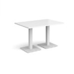 DAMS Brescia rectangular dining table with flat square base 1200mm x 800mm-35385