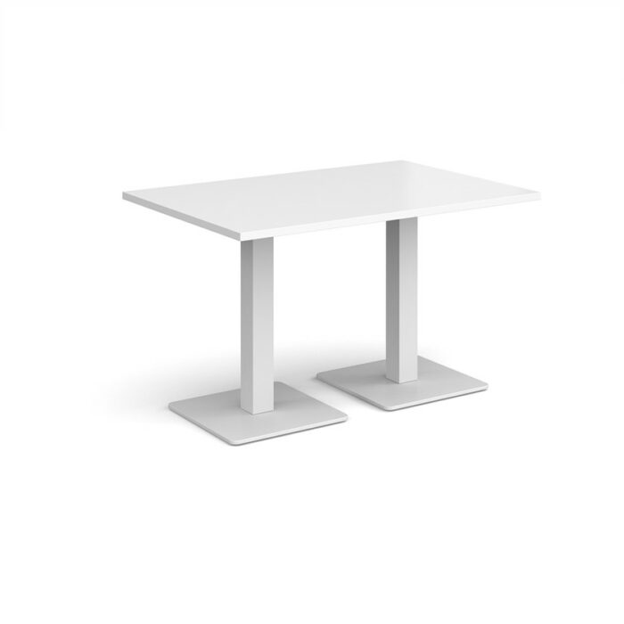DAMS Brescia rectangular dining table with flat square base 1200mm x 800mm-35385