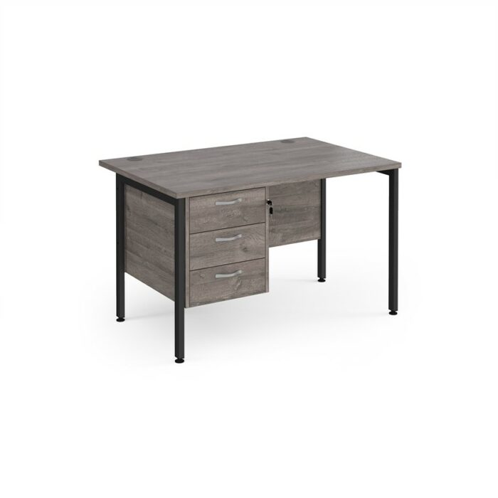 DAMS Maestro 25 straight desk with 3 drawer pedestal-26661