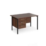 DAMS Maestro 25 straight desk with 3 drawer pedestal-26659