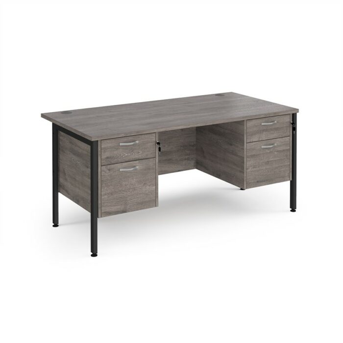 DAMS Maestro 25 straight desk with two x 2 drawer pedestals-26666